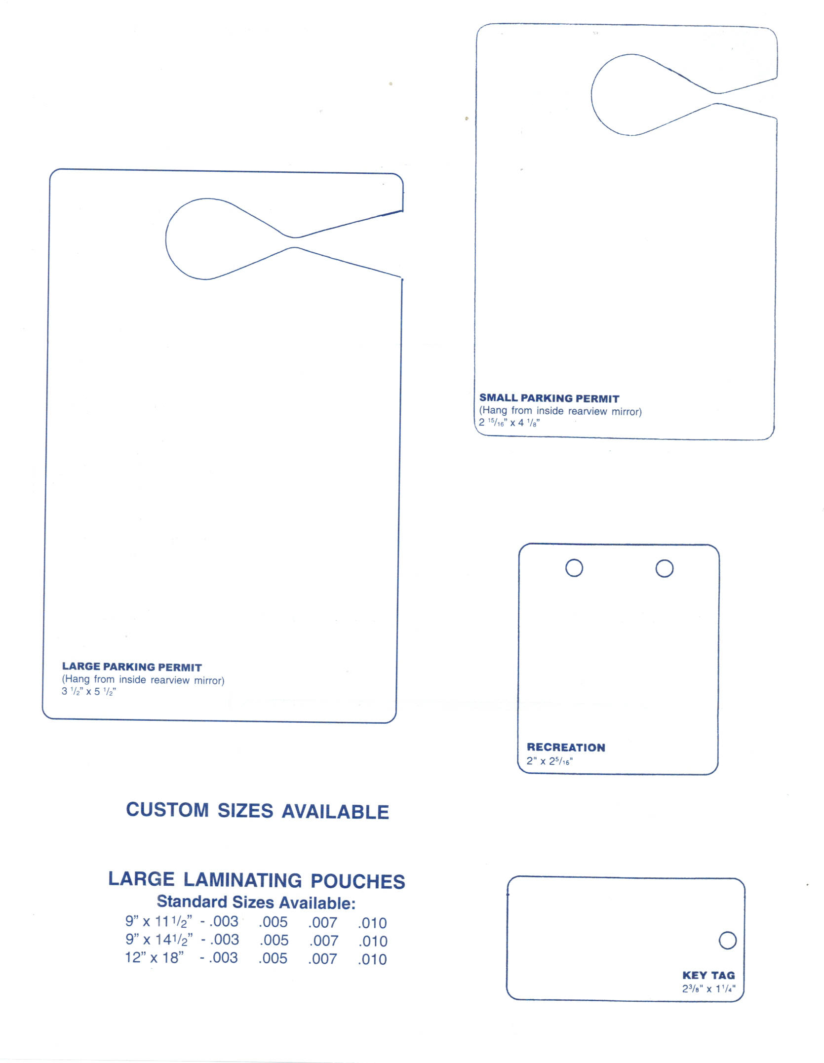 Laminate SIze Sheet – Back | Gill ID Card Printers & Identification Systems